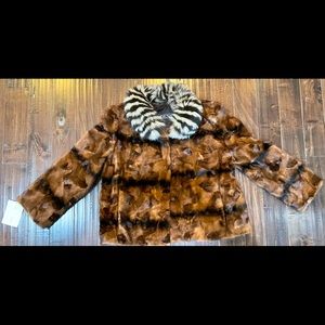 Women’s mink coat with fox collar